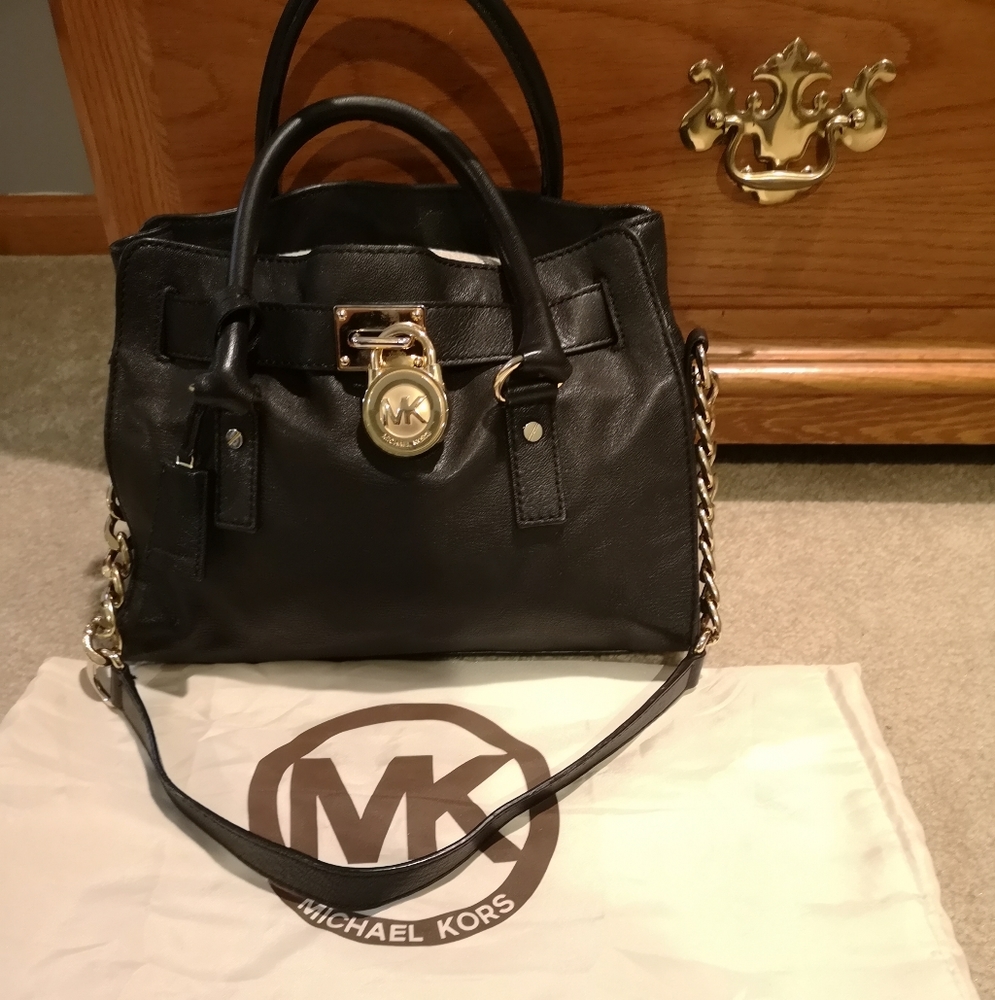 Michael Kors Hamilton East West Leather Satchel in